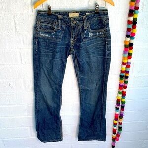 Taverniti So Jeans Boot Cut Denim Kylie Double Pocket Zipper Jeans sz 30